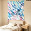 Alpine F1 Wall Tapestry Aesthetic Wall Hanging Printed Fabric Blanket Decorative Tapestries For Bedroom Living Room Home Decor
