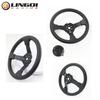 LESQUE Dirt Pit Bike 300mm Steering Wheel 6 Holes Easy Install Motocross Handle Bar For ATV UTV Go Kart 125 150CC Karting