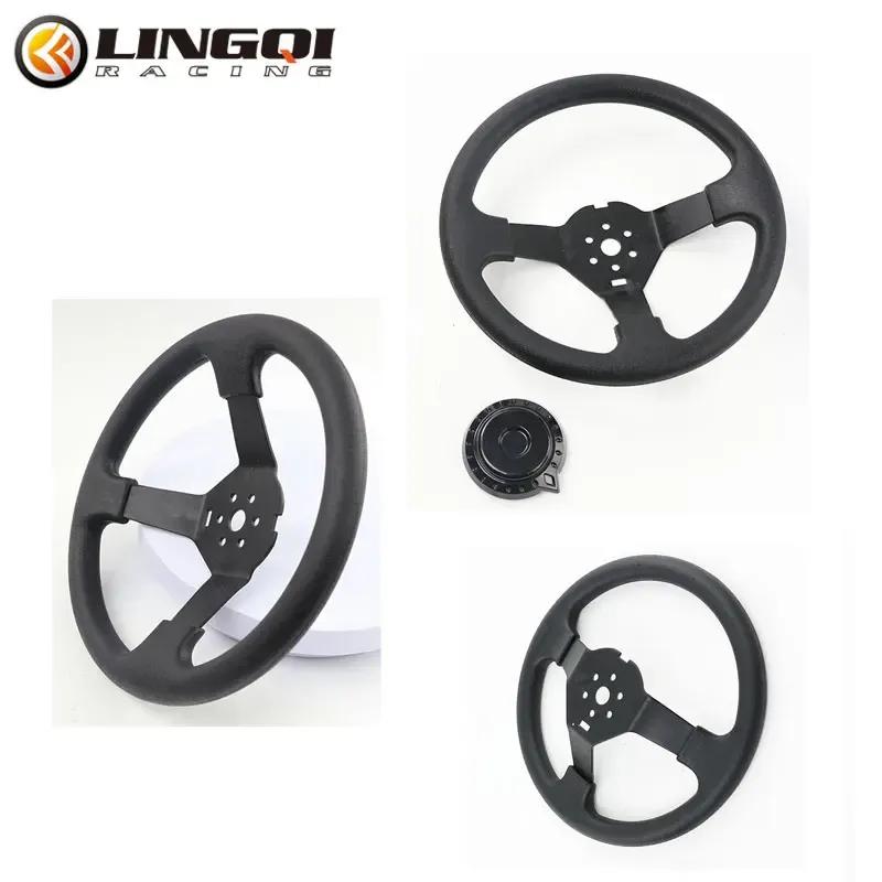LESQUE Dirt Pit Bike 300mm Steering Wheel 6 Holes Easy Install Motocross Handle Bar For ATV UTV Go Kart 125 150CC Karting