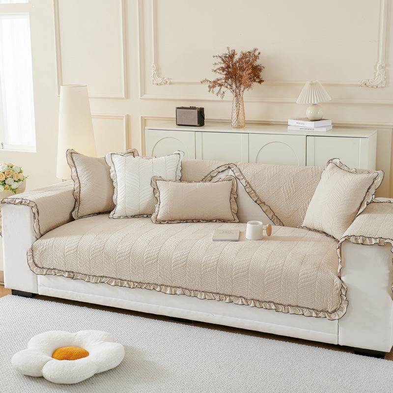 Korean Pure Cotton Sofa Cushion, Universal In All Seasons, Non-Slip Seat Cushion, Simple And Modern Cotton Leather Sofa Cover, Towel Cover Cloth