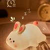 Ночник Kawaii Bunny, мягкий силиконовый ночник, портативный USB перезаряжаемый прикроватный светильник для маленьких детей