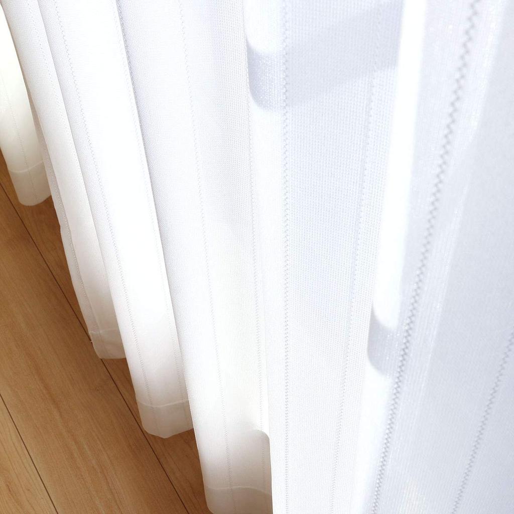 Зеркальное кружево непрозрачное при УФ-излучении комплект из 100 см шириной x 108 см штор, ночь, защита, два, длинные, KOM581-11/Полосатый