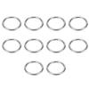 10Pcs Welded Round Rings Stainless Steel Multifunctional for Camping Belt Rigging 4x40mm