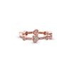 Pandora Rose Gold Sparkling Heart Allure Heart Ring Women ring 187729CZ