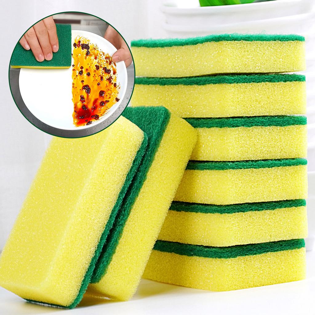 10/5/1pcs Magic Cleaning Sponges Double-Sided Reusable Kitchen Sponge Wipes Pan Pot Dishwashing Scouring Pads Brush Clean Tools