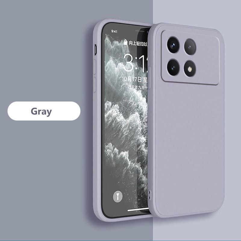 Для Poco X6 X 6 Pro Pocox6 Pro Чехол квадратный жидкий силиконовый мягкий чехол для Xiaomi Poco X6 X 6 Pro Pocox6 Pro 5G чехол для телефона