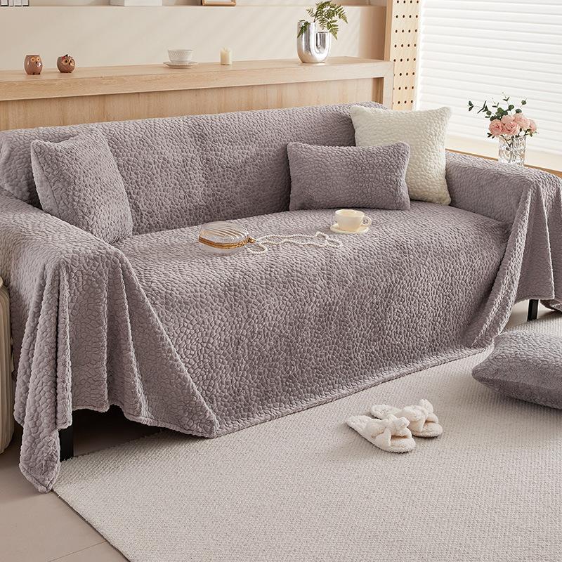 Зимнее полотенце для дивана, утолщенное флисовое покрывало для дивана, высококачественное розовое покрывало для дивана, не царапающееся