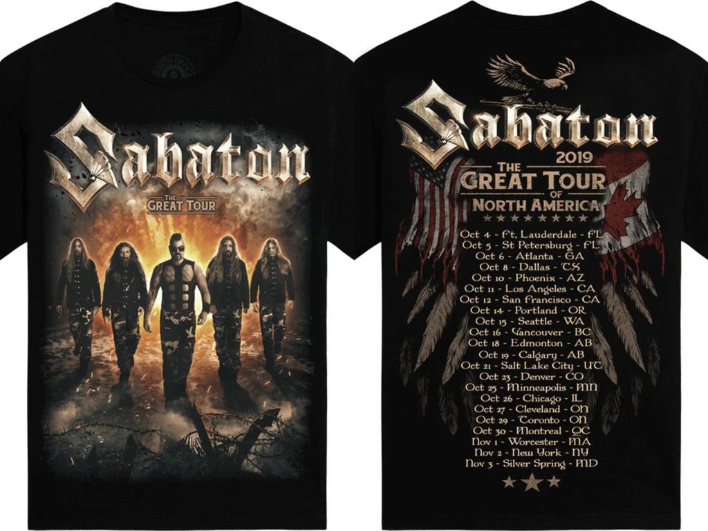 Новые Горячие Официальные Графические Топы Sabaton Женские Мужские Оверсайз Футболка Y2k Хэви-метал Группа Короткий Рукав Женский Мужской Высококачественные Футболки