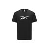 Logo Print Sports Casual Fitness Training Knit Short Sleeve T-Shirt Men Tops Black 24SRM417MGH0