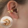 Fashion Smooth Circle C Shape Clip Earrings For Women Lightweight Non-Piercing Cartilage Ear Cuff Daily Wear Jewelry Gifts 2025