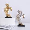 Творческий поцелуй Глубокая любовь Пара Статуя смола Ручная работа Украшение для дома Украшение для гостиной Осеннее украшение Украшение Свет Роскошь