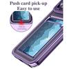 Для iPhone 16 15 14 13 12 11 7 8 Xs Xr SE Pro Max Plus Покрытие Прозрачный ТПУ Толкающий рот Вставка Слот для карт Кошелек Сумка Держатель Задняя крышка Shell Case