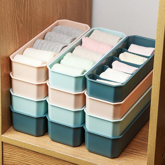 Durable Socks Organizer Exquisite Fashion Premium Underwear Bra Ties Container Storage Box