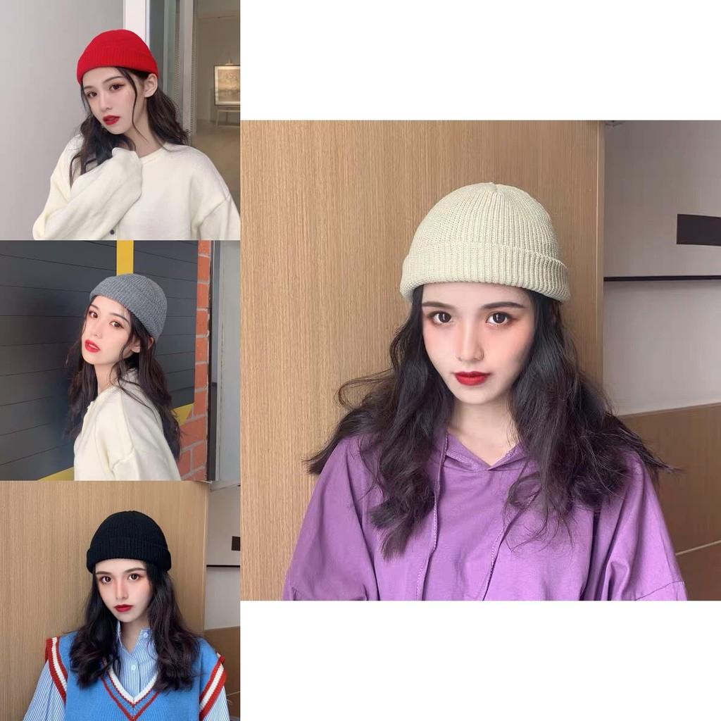 Теплая унисекс вязаная шапка с круглым верхом, хлопковая шапка, мягкий зимний комфорт