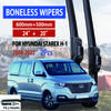 For Hyundai Starex H-1 2008-2022 Car Windshield Wiper U-type Soft Rubber Frameless Bracketless Car Wipers 24"+20"