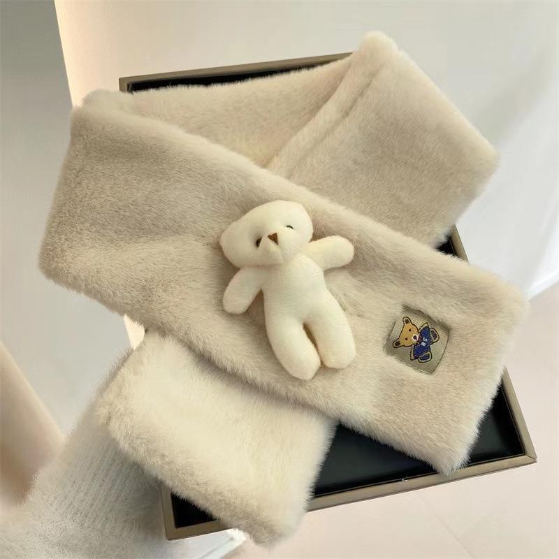 Cute Plush Neck Cover, Cold-proof and Warm Neck Protection, Outdoor Windshield Cover, Scarf
