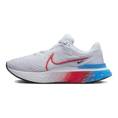 Женские кроссовки React Infinity Run Flyknit 3 серые ярко-малиновые футбольно-серые черные фото-синие DV2178-001