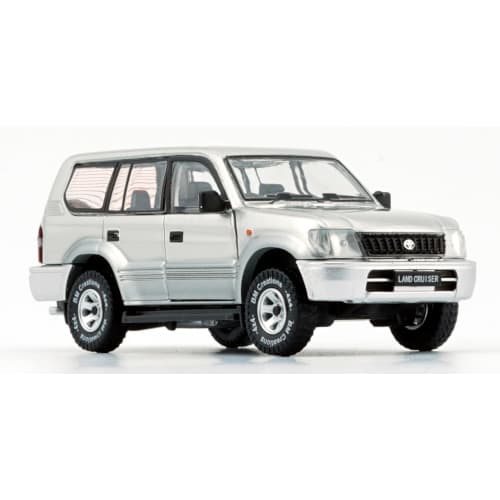 BM CREATIONS 1/64 Scale Toyota Land Cruiser Prado LC95 Silver (LHD) Finished Product