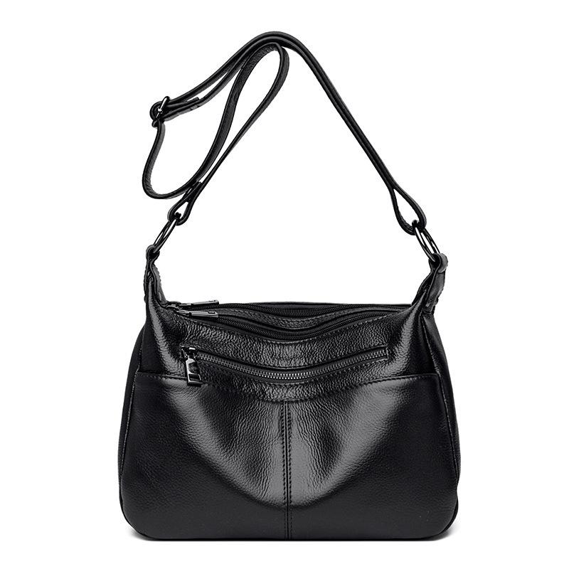 Сумка-мессенджер из коровьей кожи первого слоя, сумка для мам, большая вместимость и модная.