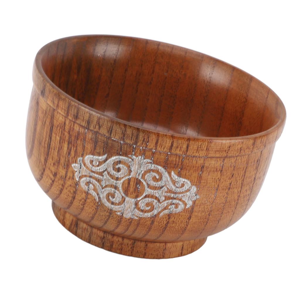 Миска из кислой древесины ююбы, защищающая от ожогов, для риса, еды, молока, чая, супа.