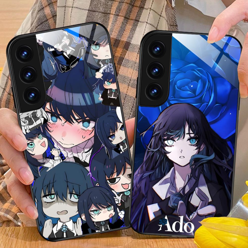 Ado Rose Anime Mobile Phone Case for Samsung Galaxy A56 55 54 53 52 51 36 35 34 23 16 15 5G Glass Colorful Cover Pretty Cover