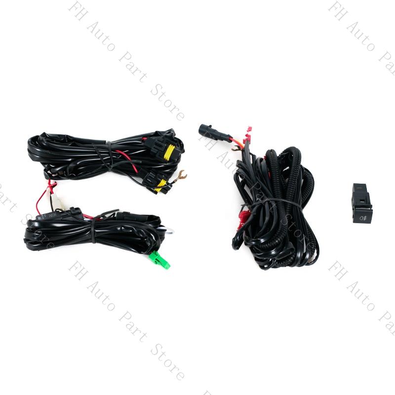 1Set For Toyota Hiace Commuter 2019 2020 2025 Car Front Bumper Fog Lamp Daytime Running Drive Light Foglight LED Halogen