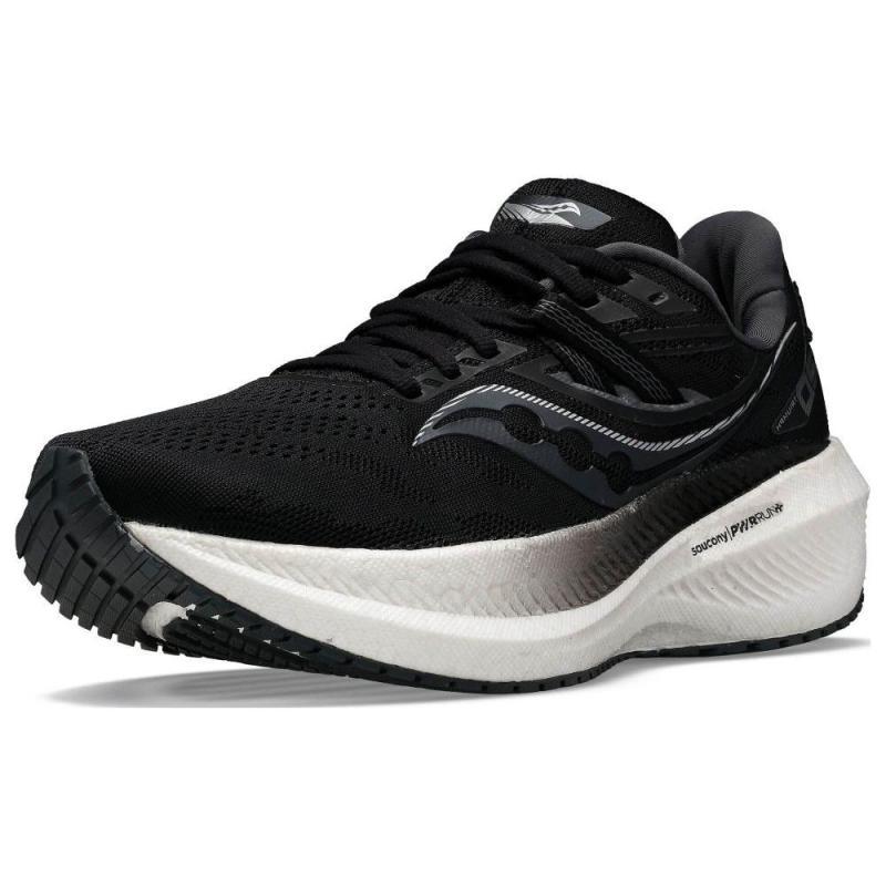 SAUCONY Triumph 20 Durable Breathable Low-Top Training Running Shoes Women's Black Saucony S10759-10