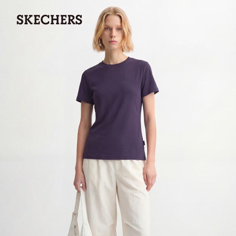 Skechers Женская футболка с коротким рукавом, отводящая влагу L226W101
