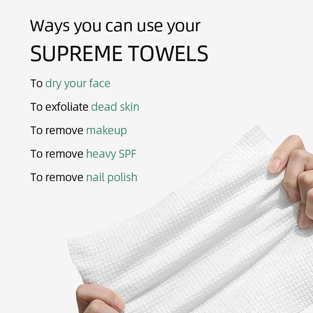 Одноразовое очищающее полотенце для лица, размер для путешествий, очищающее полотенце для лица