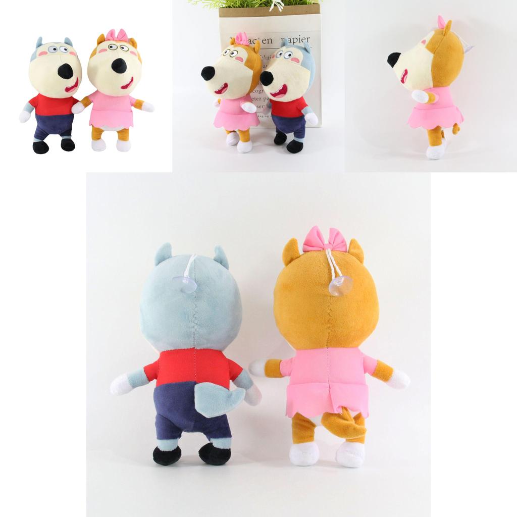 Irresistibly Cute Wolfoo Lucy Plush 25cm Soft Stuffed Cartoon Family Doll