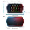 OBD GPS Head Up Display 4.3 Inch Car HUD Multi Functional Speedometer Clock KMH RPM Mileage Meter 12V Car Monitor Overspeed Alarm Digital P17