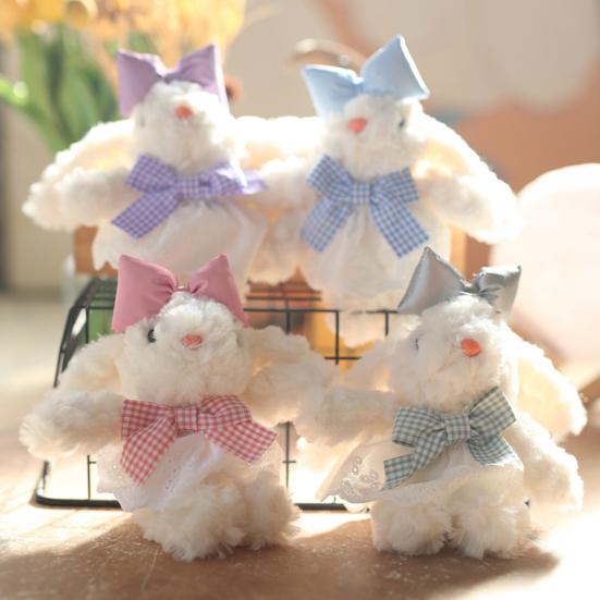 Bunny Plush Keychain Girls Boys Plush Doll Pendant Mini Rabbit Purse Charm