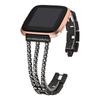 Slim Wristband for Fitbit Sense 2 Bands Dressy Metal Bracelet Bling for Fitbit Versa 2/3/4 Watchband Jewelry Women Strap Luxury