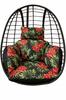 WATERPROOF UV decorative garden cushion MONSTERA FLOWERS 40x40 + insert