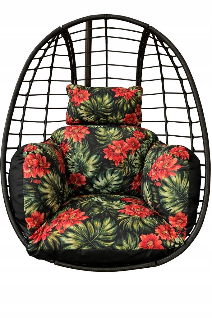 WATERPROOF UV decorative garden cushion MONSTERA FLOWERS 40x40 + insert