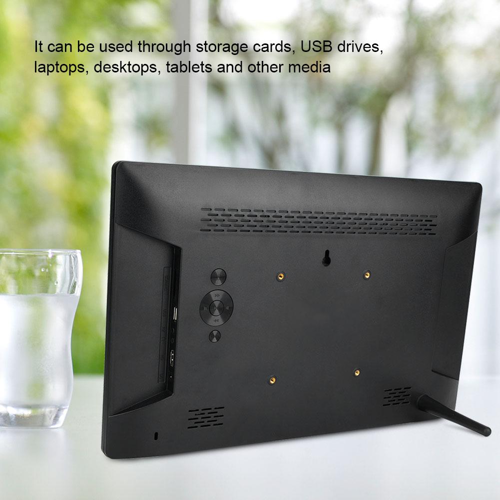 17 inch   Screen Digital Photo Frame LED Electronic Album with Remote Controller(black )