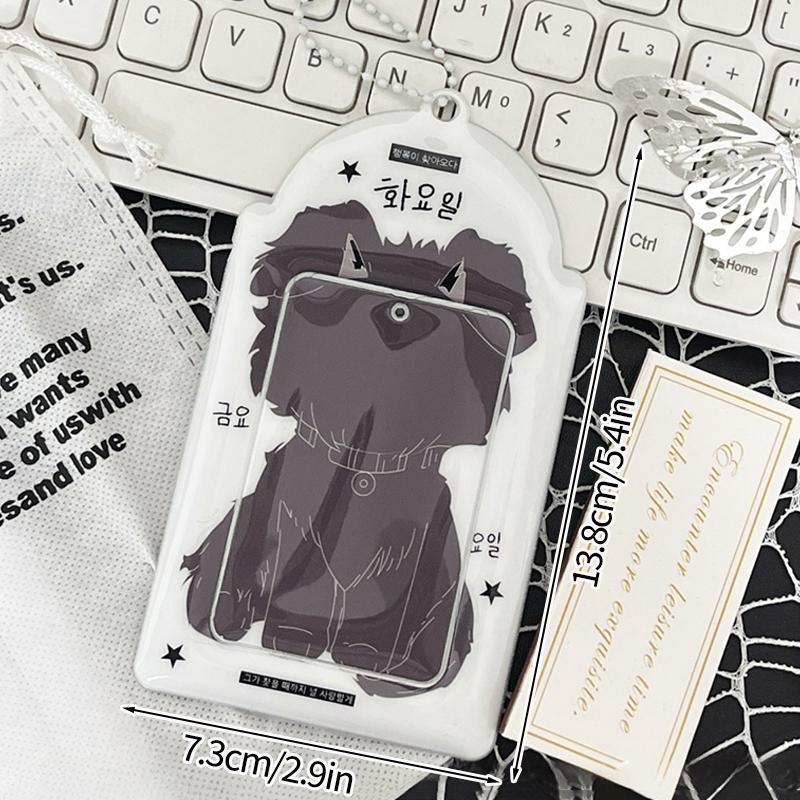 Держатель для фотокарточек Брелок-подвеска Y2K Папка для фотокарточек Идол K-pop Держатель для фотокарточек Подвеска для рюкзака Защитная обложка для студенческого билета