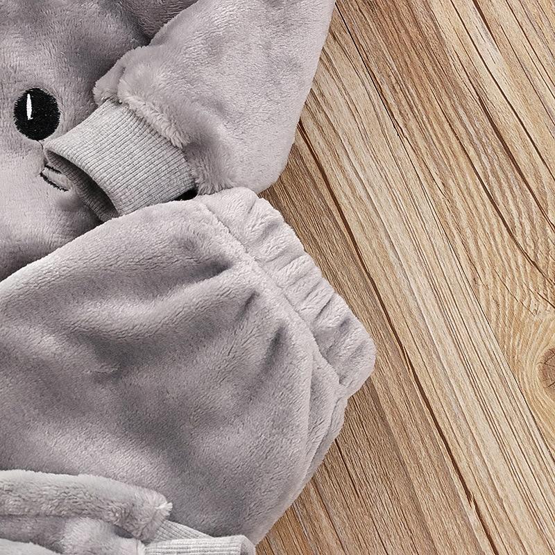 Осенне-зимняя детская домашняя одежда, милые пижамы для маленьких мальчиков и девочек, комплекты из 2 предметов, детские пижамы с героями мультфильмов, теплый пижамный костюм с длинными рукавами