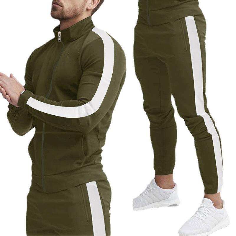 European/American Autumn/Winter Men's Casual Hooded Sportswear Set