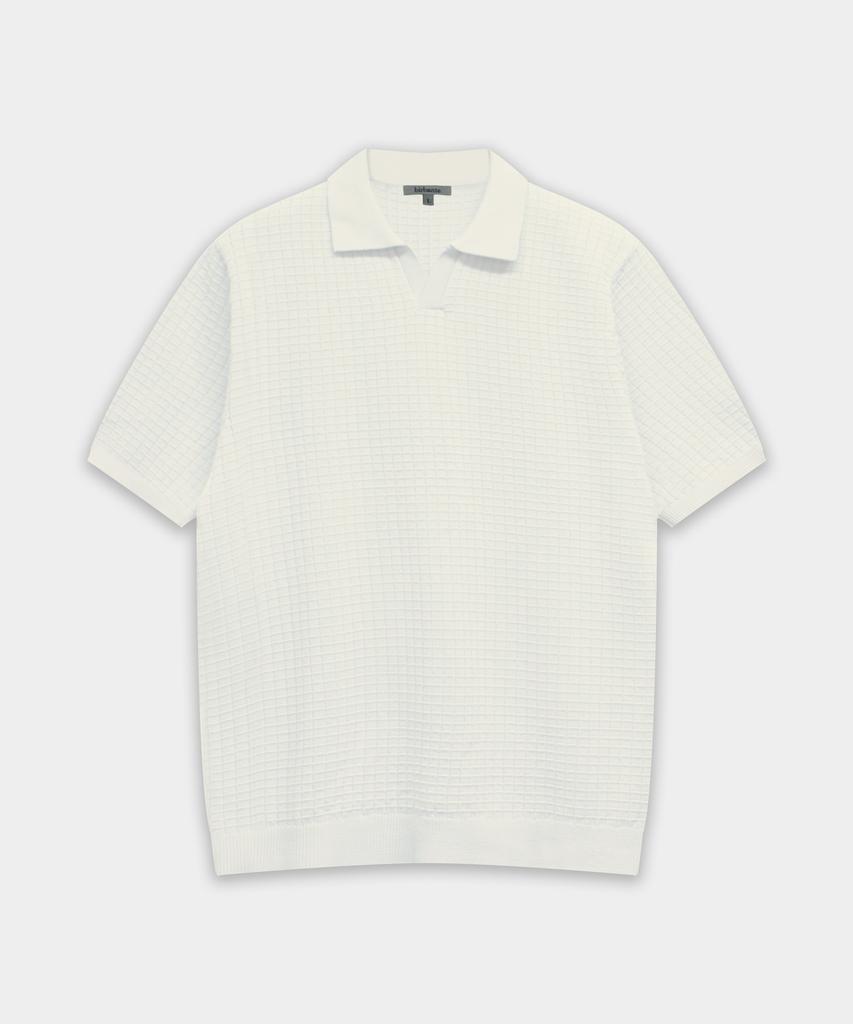 BIRBANTE Summer Washable Collared Knit - Ivory
