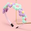 Fashion Women Girls Headbands Knitting Yarn Flower Headbands Cute Flower with Teeth Hairbands Winter Hair Accessories
