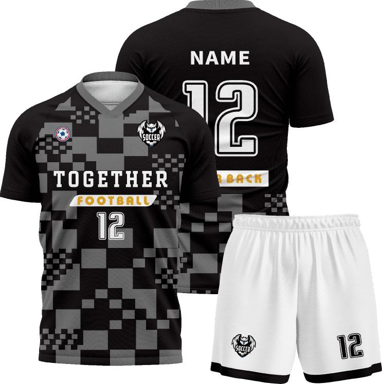 Factory Direct Custom Football Jerseys Quick-Dry 100% Polyester Soccer Uniforms Bulk Discounts for Teams & Clubs