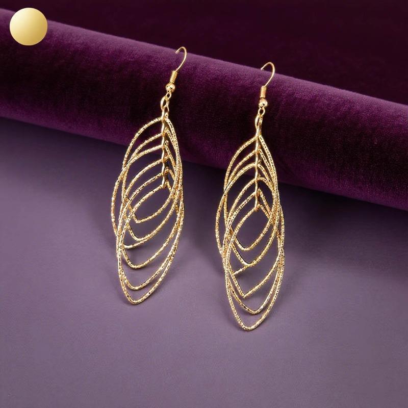 Персонализированные серьги ювелирные изделия полый круг металлические серьги креативные пусеты серьги женские серьги с бахромой