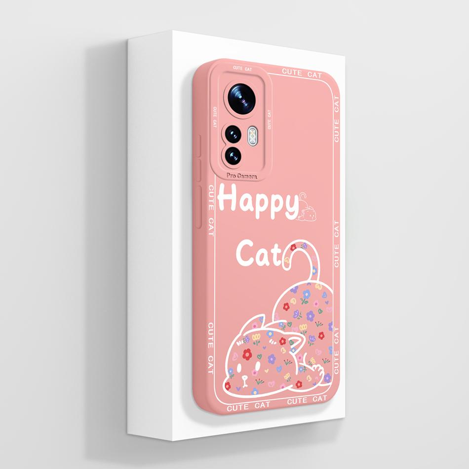 For Xiaomi 12 Pro Lite 12X Case Fashion Butterfly Full Protetcion Funda For MI 12Lite Soft Liquid Silicone Phone Back Cover Capa