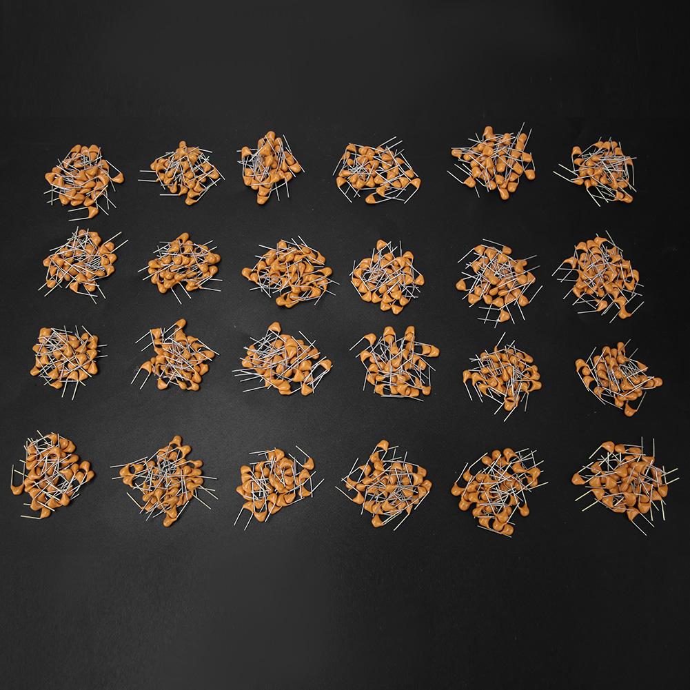 840PCS 24 Values 0.1UF 47NF Monolithic Multilayer Ceramic Capacitor Assortment Kit