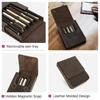 Handmade Fountain Pen Case Leather for Men Women Holder Pouch Retro Box Organizer Boys Girls School