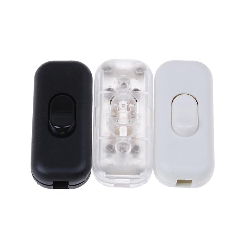 1Pc On/Off Inline Switch Inline Table Lamp Desk Light Cord Cable Switch 250V 6A