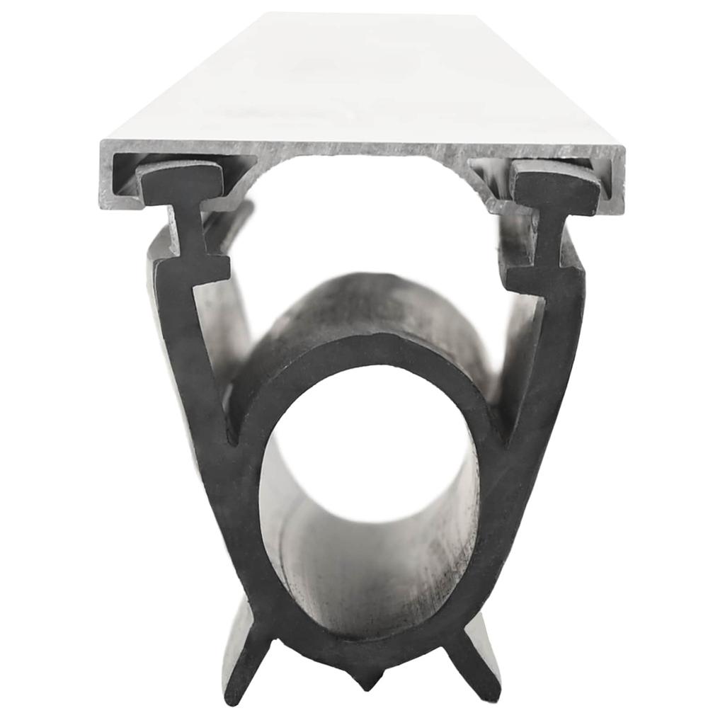 Garage Door Seal Black 41 x 33 mm 4 m PVC