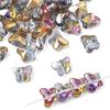 Стеклянные бусины Dazzle Color Butterfly Crystal Beads, свободные бусины, браслеты из бисера своими руками, стеклянные бусины, самодельные аксессуары для украшений, бусины для изготовления ювелирных изделий