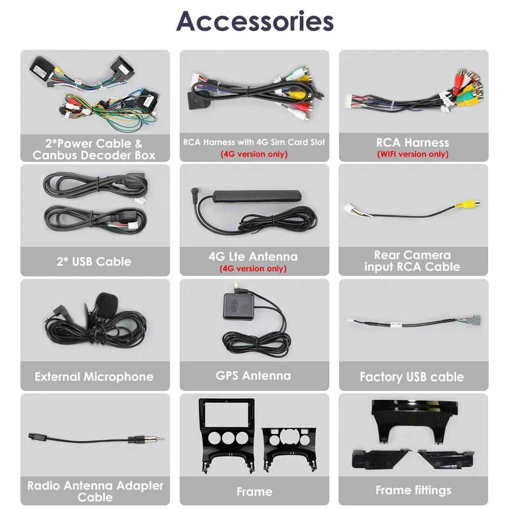 OSSURET 2din Android Автомагнитола для Peugeot 3008 AT MT 2009 - 2015 Автомобильный Радиоприемник Мультимедиа Видео Плеер GPS Navi Головное Устройство Carplay Интеллектуальный Экран RDS